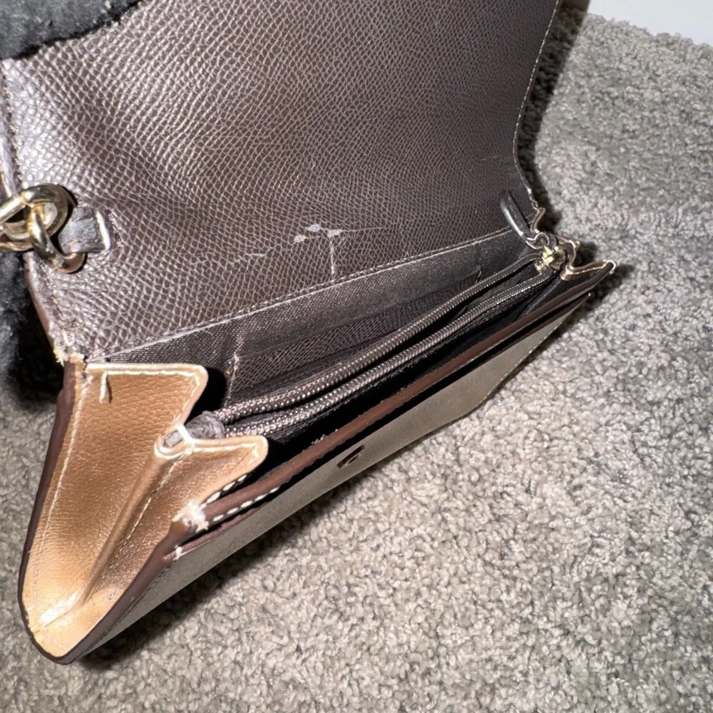 Coach Gold Women's Wristlet | Flawed see photos